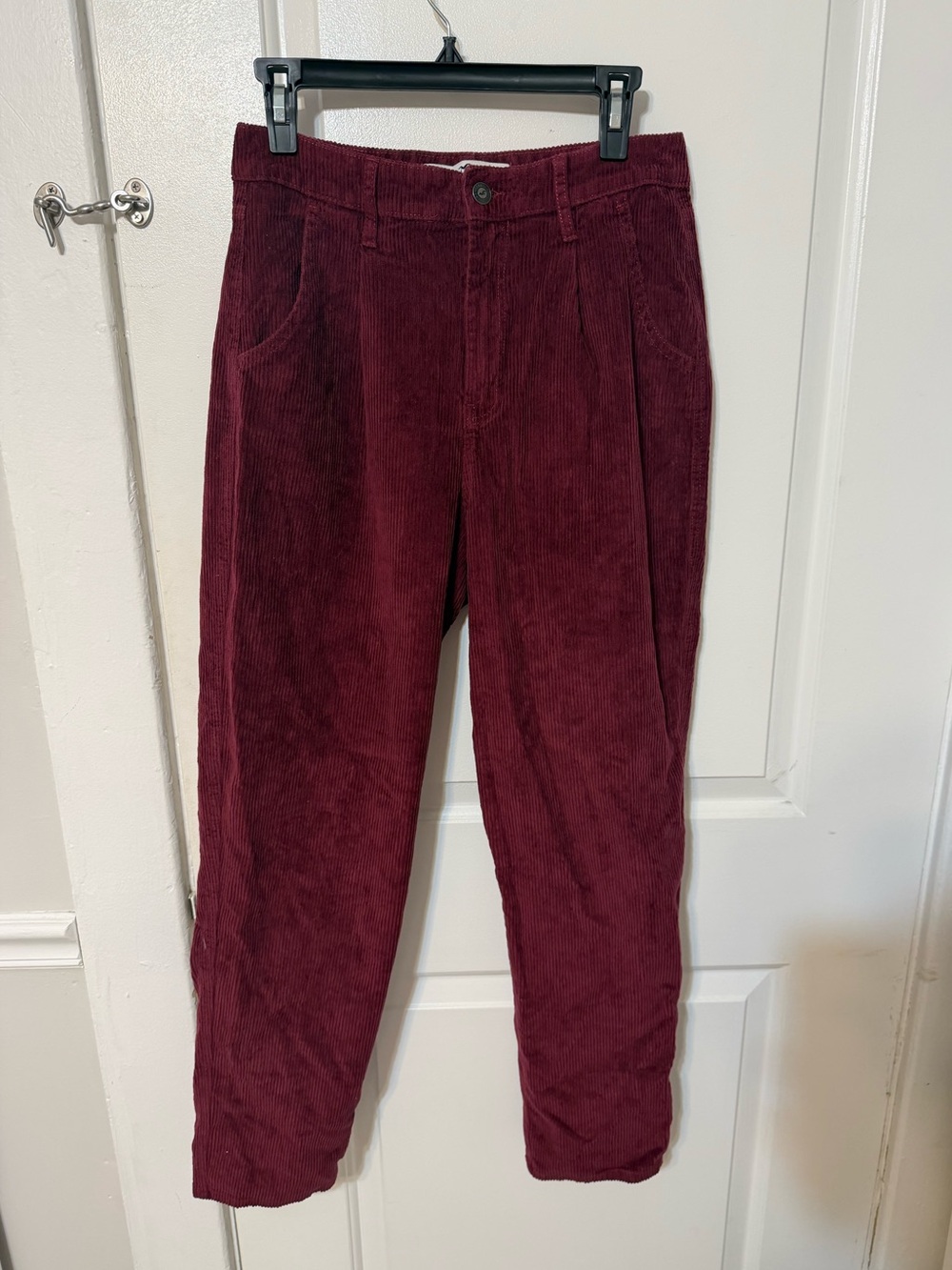 Hollister Maroon Corduroy Pants